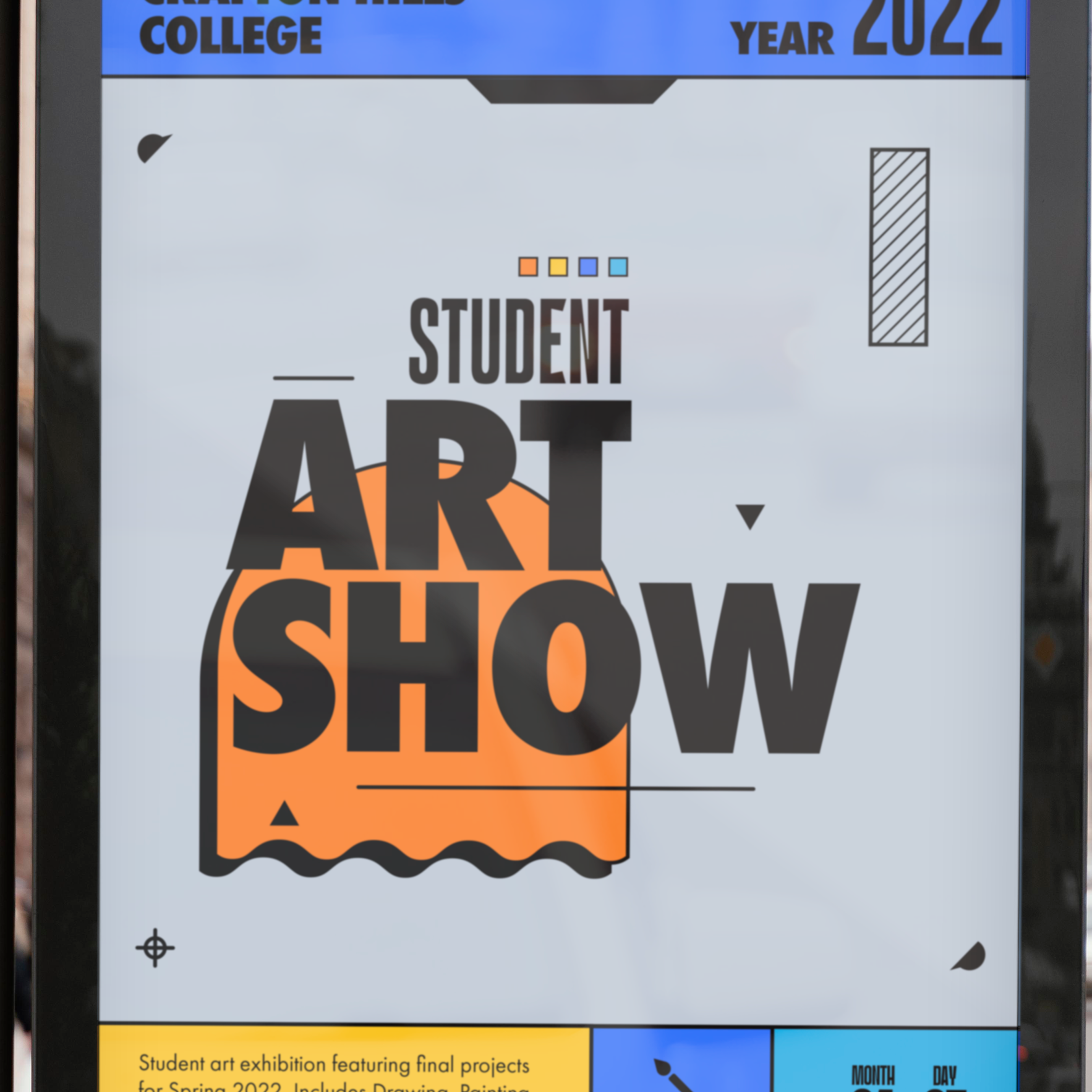 Student art show poster