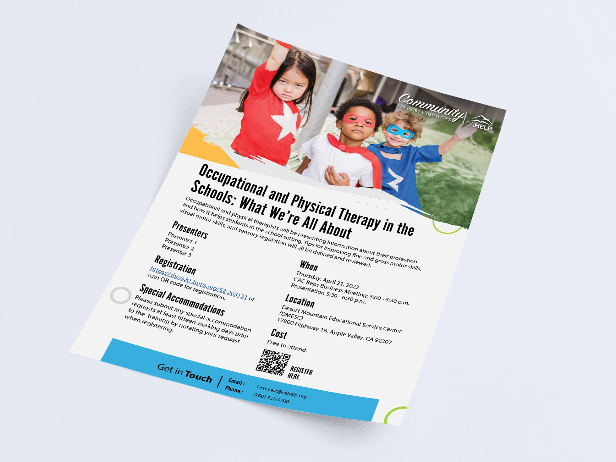 third iteration of the superhero flyer